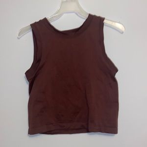 Brown tank top